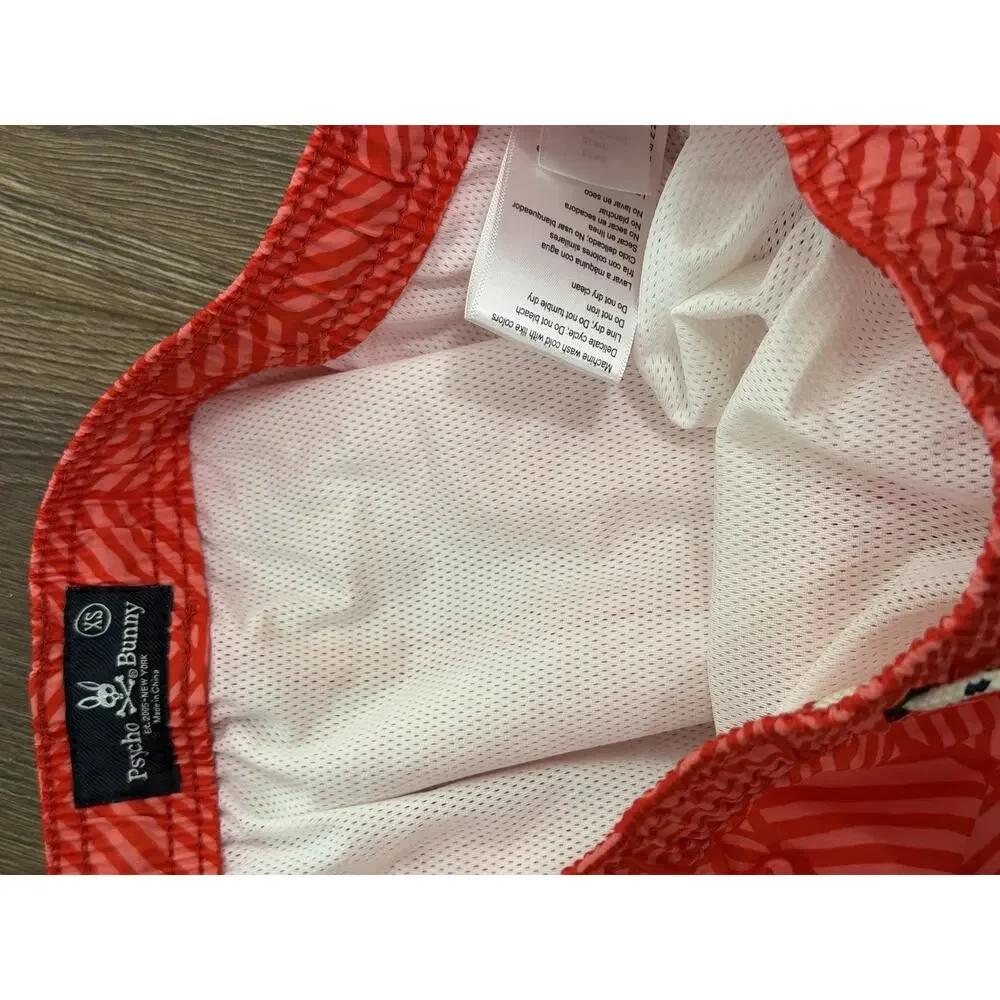 Psycho Bunny Swim Shorts Mens XS Balden Geometric Elastic Preppy Surf NEW $95 - Picture 4 of 4